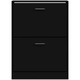 Ormarić za cipele crni 59 x 17 x 81 cm od konstruiranog drva | shoptok.hr