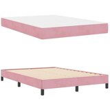 Box Postelja z vzmetnico z vzmetnico Roza 160 x 220 cm blago, (5000106489) | Shoptok.si