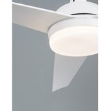 Nova Luce Mat bela kovinska LED stropna svetilka s steklenim senčilom Flow – | Shoptok.si