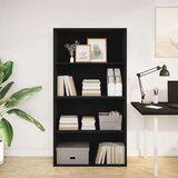 vidaXL Regal za knjige crni 80x30x152 cm konstruirano drvo | shoptok.hr