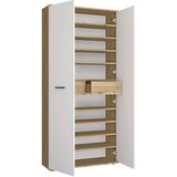 MID.YOU OMARA ZA ČEVLJE bela, hrast artisan | Shoptok.si