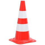 vidaXL Odsevni prometni stožci 20 kosov rdeči in beli 50 cm | Shoptok.si