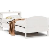Maison Chic Posteljni okvir - Enojna postelja - Postelja za odrasle brez vzmetnice bel 90x190 cm trdna borovina-J6942, (21762329) | Shoptok.si