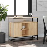 vidaXL Komoda boja hrasta sonome 100 x 35 x 80 cm konstruirano drvo | shoptok.hr