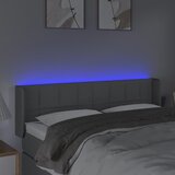  LED uzglavlje svjetlosivo 147x16x78/88 cm od tkanine | shoptok.hr
