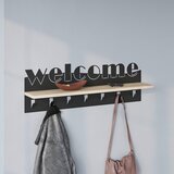 Livetastic Stenski Obešalnik Welcome, Barva Hrasta | Shoptok.si