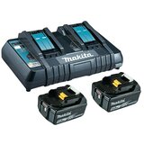 Makita LXT 18V Akumulator in polnilnik Power Source Kit z dvojnim polnilnikom (18 V, 5 Ah, 2 bateriji) | Shoptok.si