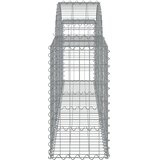  Lučne gabionske košare 6 kom 200x30x60/80 cm pocinčano željezo | shoptok.hr