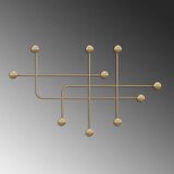 Kalune Design Kovinski stenski obešalnik v zlati barvi Dama – | Shoptok.si