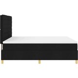  Postelja z dvigalnim dnom z vzmetnico & LED Črna 180x200 cm Tkanina, (22156507) | Shoptok.si