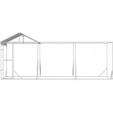  kavez za pse s krovom srebrni 6x2x2,5 m pocinčani čelik | Eponuda.com