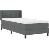  Krevet s opruga kutije Tamno siva 200 x 90 cm tkanina | shoptok.hr