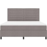 Box Spring postelja z vzmetnico in LED taupe 180x200 cm tkanina, (22081194) Slike