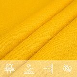 vidaXL Jedro za zaštitu od sunca 160 g/m² pravokutno žuto 5 x 6 m HDPE | shoptok.hr