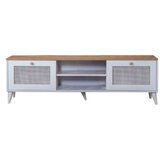 Hanah home tv polica calvin white oak | ePonuda.com
