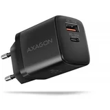 ACU-PQ20 zidni punjač 20W, USB-C PD i USB-A QC, crni