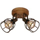 BRILO VINTAGE reflektorsko svetlo 2xE27/25W/230V braon Cene