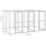 vidaXL vanjski kavez za pse od pocinčanog čelika 7,26 m² | shoptok.hr