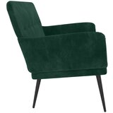  Klupa tamnozelena 108 x 79 x 79 cm baršunasta | shoptok.hr