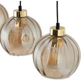  Luster na sajli DEVI 3xE27/15W/230V crna/zadimljeno bež | Eponuda.com