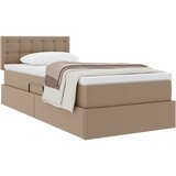  Krevet s madracem i skladištem Kapućino 90 x 190 cm Lažna koža | shoptok.hr