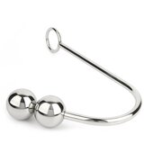 Mr. Steel Anal Hook Double Balls 40+40mm Silver | Shoptok.si