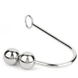 Anal Hook Double Balls 40+40mm Silver