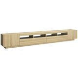 vidaXL TV omarica z LED lučkami sonoma hrast 300x35x40 cm | Shoptok.si