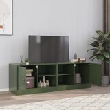 Furnova TV omarica 2 kosa olivno zelena 67x39x44 cm jeklo, (21926003) | Shoptok.si