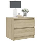  Nočna omarica 2 kosa sonoma hrast 50x39x43,5 cm iverna plošča, (20734479) | Shoptok.si
