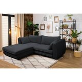 MID.YOU KOTNA SEDEŽNA GARNITURA, struktura črna | Shoptok.si