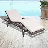 Maison Chic Ležalnik - Sončna ležalnik z blazino poli ratan rjav, (22043511) | Shoptok.si