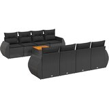  9-dijelni set vrtnih sofa s jastucima od poliratana | shoptok.hr