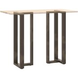  Noge za barski stol T-oblika 2 kom Crne 50x35x(110-111) cm Čelik | shoptok.hr