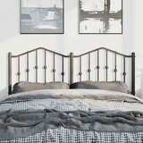  Metalno zamjensko uzglavlje crno 135 cm | shoptok.hr