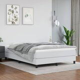 The Living Store Posteljni okvir bel 140x190 cm umetno usnje - Box Spring Posteljni Okvir, (21519074) Cene