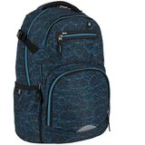 Spirit Spirit: Stringer Modra zaobljena šolska torba, nahrbtnik z geometrijskim vzorcem | Shoptok.si