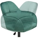 MID.YOU VRTLJIVI STOL kovina, tekstil zelena, črna | Shoptok.si