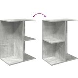 vidaXL Noćni ormarić beton siva 46,5x29x61 cm konstruiranog drva | shoptok.hr