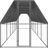 vidaXL Zunanji kokošjak 2x12x2 m pocinkano jeklo | Shoptok.si