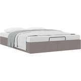 vidaXL Otomanski posteljni okvir brez vzmetnice taupe 140x190 cm blago, (21611494) | Shoptok.si