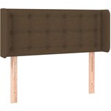  Posteljno vzglavje temno rjavo 83x16x78/88 cm blago, (20737331) | Shoptok.si