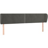 Maison Chic vzglavna omarica - nočna omarica - posteljna omarica z ušesi temno sivo 183x23x78/88 cm žamet, (21711306) | Shoptok.si
