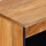  Kreveta s pohranom Prirodna 60 x 33 5 x 75 cm Čvrsto drvo manga - Prirodna | shoptok.hr