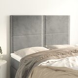 vidaXL Uzglavlja 4 kom svjetlosivi 72 x 5 x 78/88 cm baršunasti Cijene