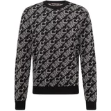 Michael Kors Sweater majica siva / tamo siva / crna