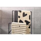 Cawoe BRISAČA ZA TUŠIRANJE Heart Beats barve gozdnih sadežev, svetlo modra, sivobež 70/140 cm | Shoptok.si