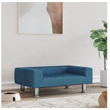 vidaXL Pasja postelja modra 70x45x26,5 cm žamet | Shoptok.si