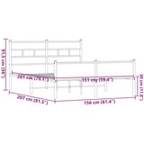 vidaXL Okvir kreveta bez madraca smeđi hrast 150x200 cm izrađeno drvo | shoptok.hr