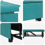  Krevet na razvlačenje Tirkizna 194 x 67 x 82 cm Baršun | shoptok.hr
